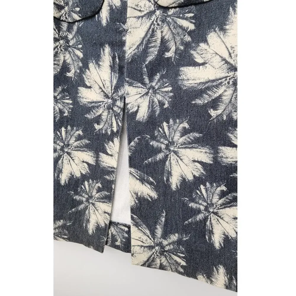 L'Agence Palm-Tree-Print Pencil Skirt Size 8‎